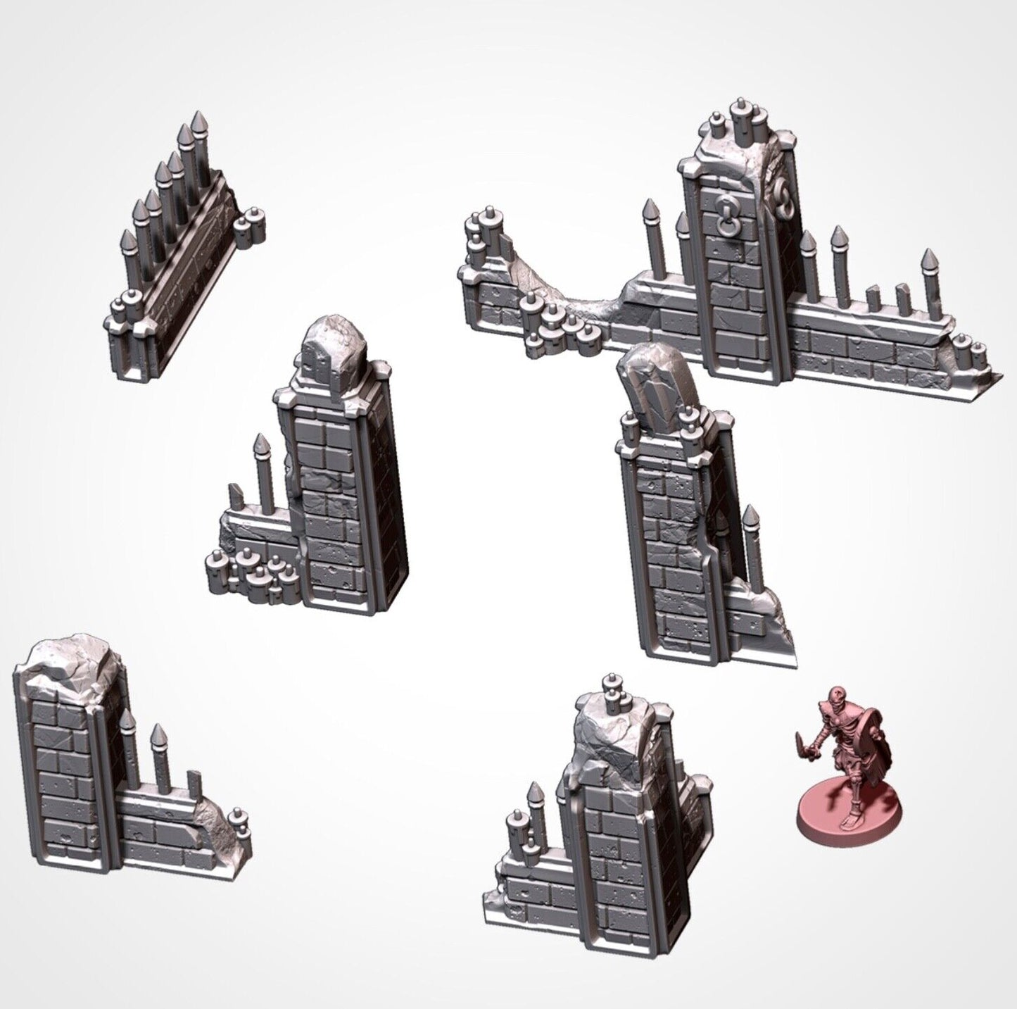 3D printing Graveyard Mausoleum Set war game terrain scenery RPG