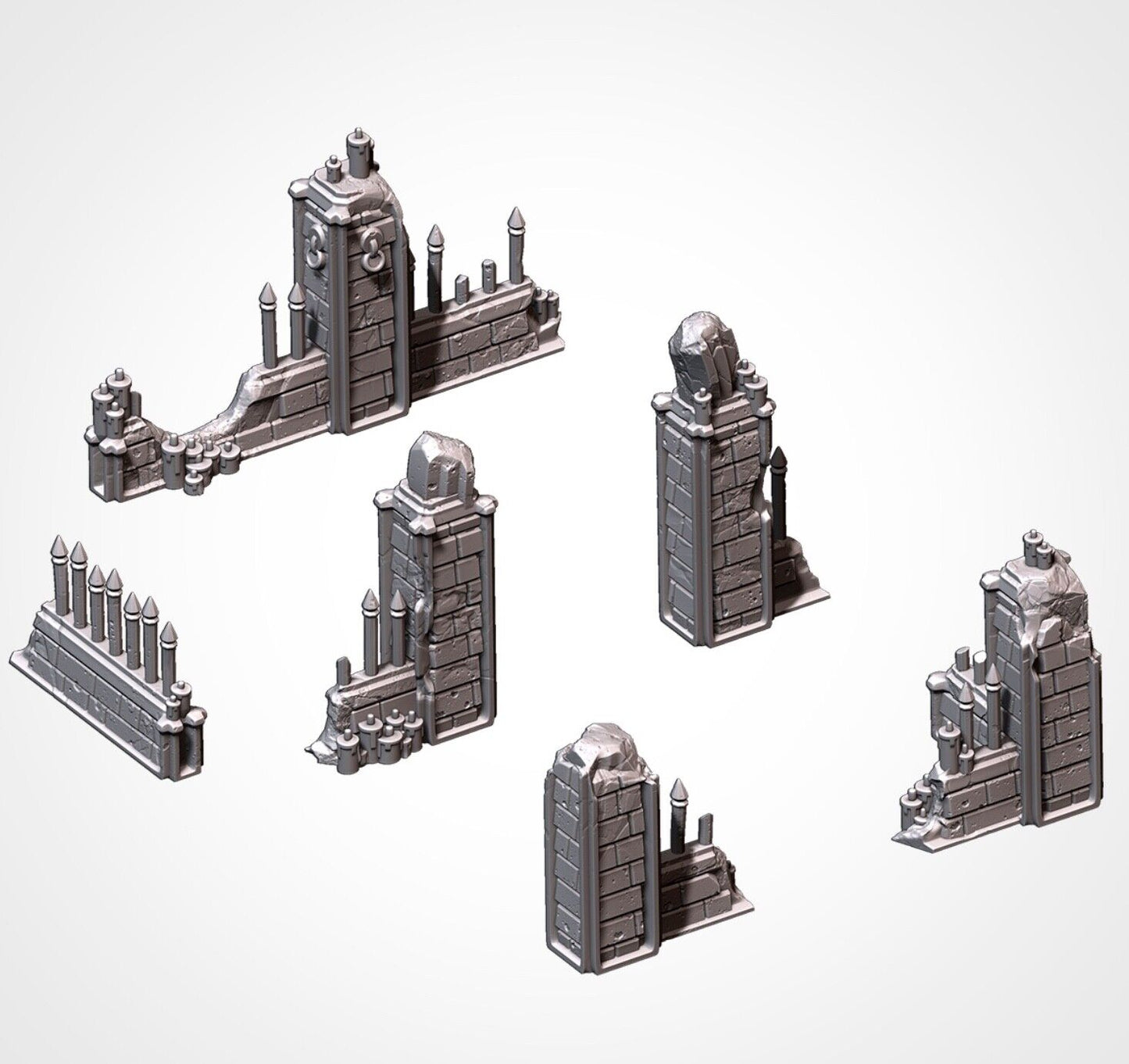 3D printing Graveyard Mausoleum Set war game terrain scenery RPG