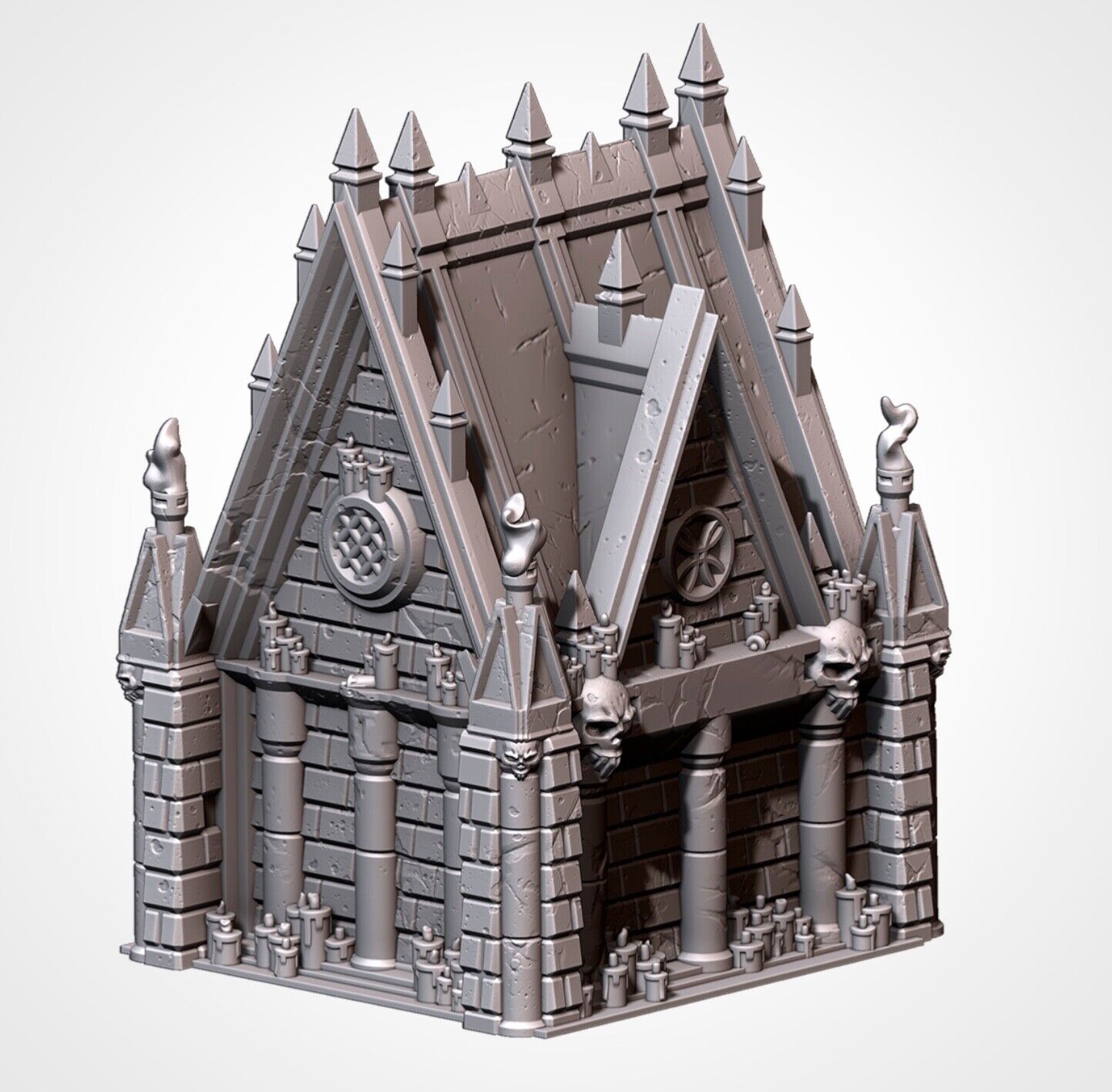 3D printing Graveyard Mausoleum Set war game terrain scenery RPG
