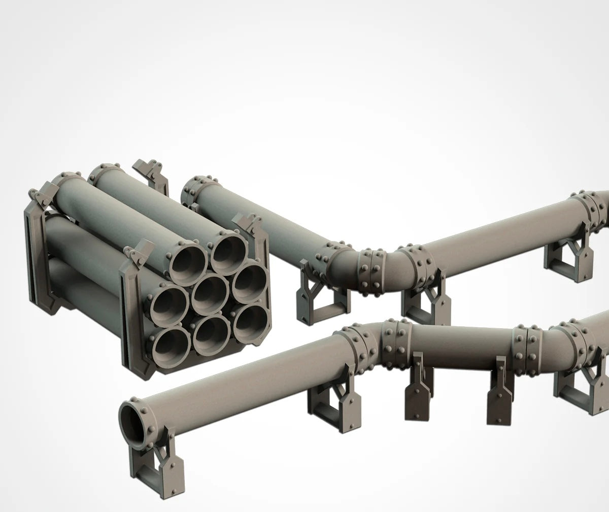 Tabletop terrain 3D printing Pipes