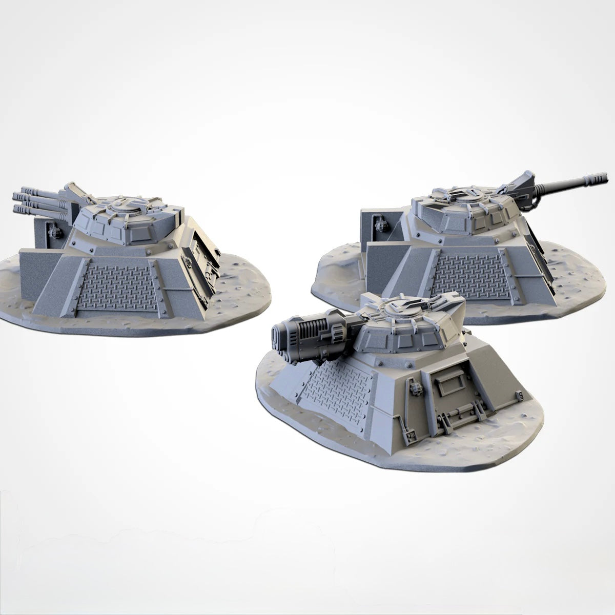 Table top Terrain Armed Bunkers 3D printing Wargame scenery