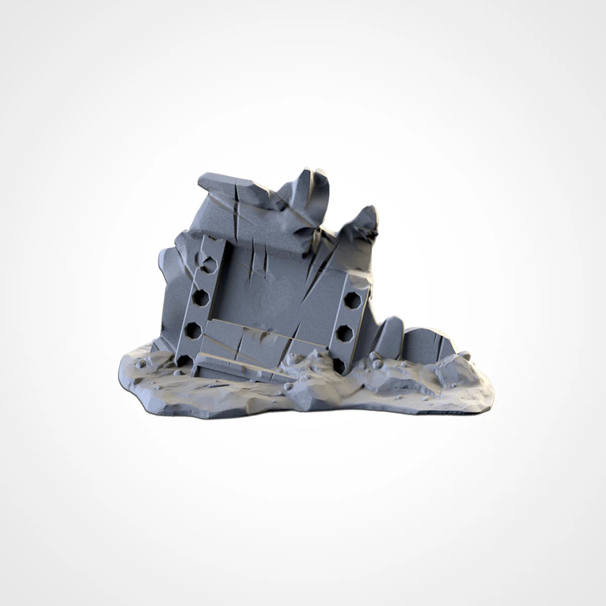 Tabletop terrain scenery 3D printing Crashed Vehicles