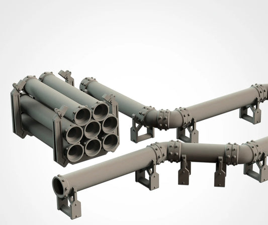 Tabletop terrain 3D printing Pipes