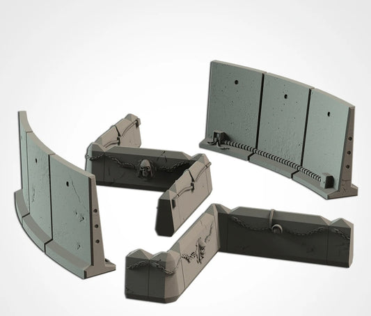 Tabletop terrain 3D printing Barricades
