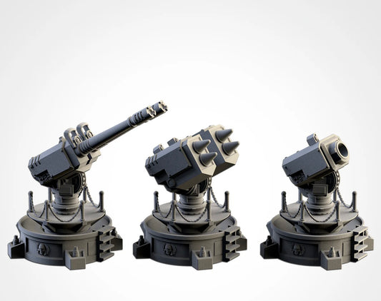 Tabletop terrain 3D printing Anti-aircraft Weapons
